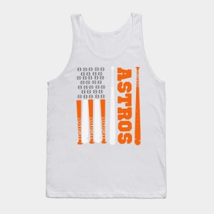 Astros Baseball american flag Tank Top